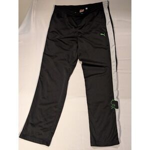 Puma Mens Large Black Track Sweat Pants Athletic Sports Casual Comfort Lounge
